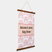 Douche bébé tapisserie rose (Angulaire)