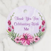 Douche Cadeau Bedankjes Labels (Achterkant)