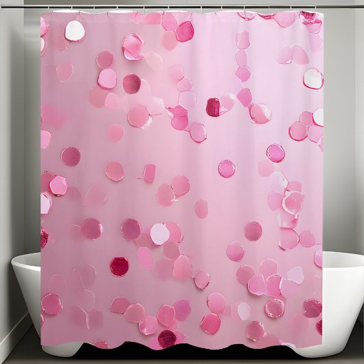 Douche Chic Rose Sequin Douche Rideau