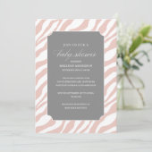 DOUCHE CHIC SAFARI| INVITATIONS DE DOUCHE BÉBÉ (Debout devant)