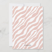 DOUCHE CHIC SAFARI| INVITATIONS DE DOUCHE BÉBÉ (Dos)