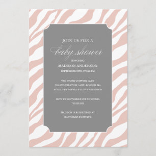 DOUCHE CHIC SAFARI INVITATIONS DE DOUCHE BÉBÉ