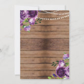 Douche Corset Lingerie Fleurs de bois Invitation v (Dos)