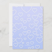 Douche d'Amour Bleu Invitation (Dos)
