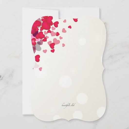 Douche d'Amour Invitation (Dos)