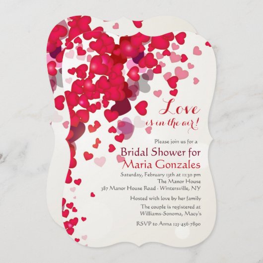 Douche d'Amour Invitation (Devant / Derrière)