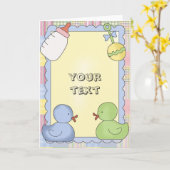 Douche de cartes de bébé, Congrats, Merci, nouveau (Fleur jaune)