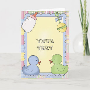 Douche de cartes de bébé, Congrats, Merci, nouveau