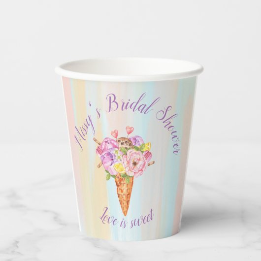 Douche de glace, gobelet en papier pour enterremen (Recto)