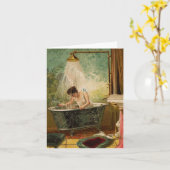 Douche de la carte de note de la mariée (Fleur jaune)