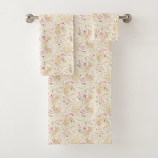 Douche de Mariage Florale aux Roses Roses (En situation)