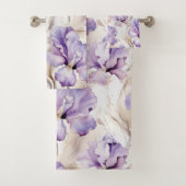 Douche de Mariage Florale Iris Violet Romantique (En situation)