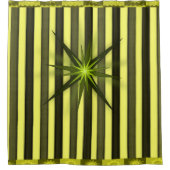 Douche étoile rayée jaune rideau (Devant)