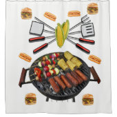 Douche Gordijn Barbecue (Voorkant)