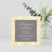 DOUCHE JAUNE ET GRASSE| INVITATION FÊTE DE L'MARIÉ (Debout devant)