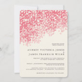 Douche légère Rosey | Invitations de mariage rusti (Devant)