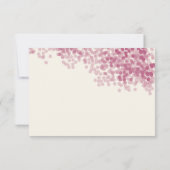 Douche légère violet | Cartes de réponse RSVP rust (Dos)