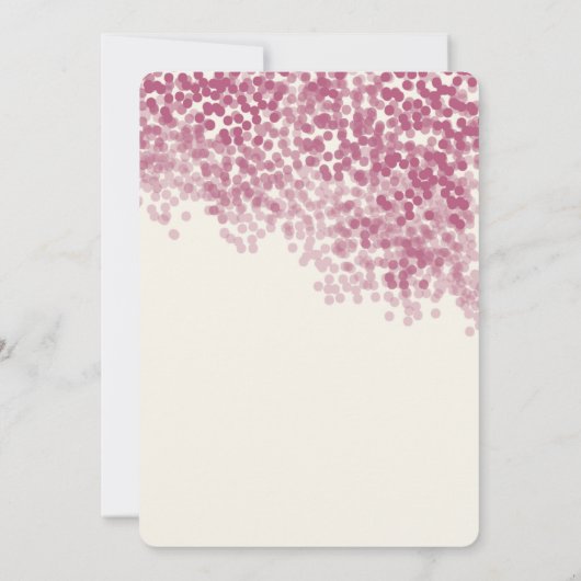 Douche légère Violet| Invitations de mariage rusti (Dos)