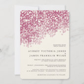 Douche légère Violet| Invitations de mariage rusti (Devant)