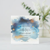 Douche-les avec Amour Couples invitation de douche (Debout devant)