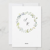 Douche-les avec Amour Couples invitation de douche (Dos)