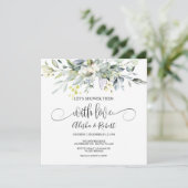 Douche-les avec Amour Couples invitation de douche (Debout devant)