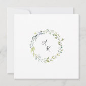 Douche-les avec Amour Couples invitation de douche (Dos)