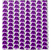 Douche mignonne violet Ladybug rideau (Devant)