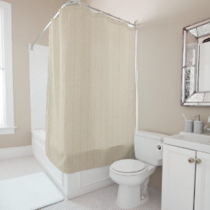 Douche Motif en os de hareng beige doux rideau de