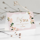 Douche noire rose florale élégante nuptiale Merci