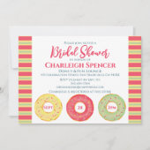 Douche nuptiale à thème Donut Invitation (Devant)