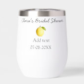Douche nuptiale citron moderne simple minimum rust (Arrière)