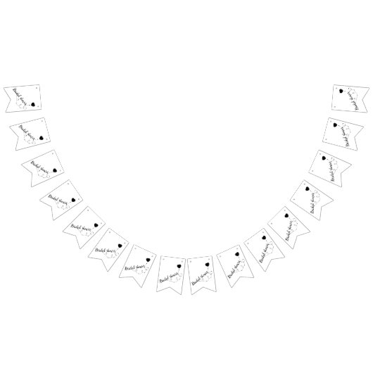 douche nuptiale en amour drapeaux de bunding (Tout)