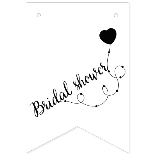 douche nuptiale en amour drapeaux de bunding (Deuxième drapeau)