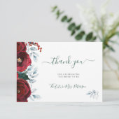 Douche nuptiale fleurie d'hiver rustique merci (Debout devant)