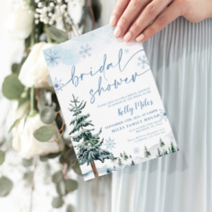 Douche nuptiale hiver merveilleux Invitation