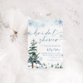 Douche nuptiale hiver merveilleux Invitation