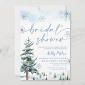 Douche nuptiale hiver merveilleux Invitation (Devant)