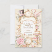 Douche nuptiale Invitation Tea party invitation ha (Devant)
