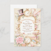 Douche nuptiale Invitation Tea party invitation ha (Devant / Derrière)