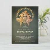 douche nuptiale invitations filles vintages (Debout devant)