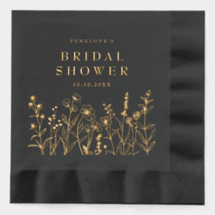 Douche nuptiale minimaliste simple Fleur sauvage G