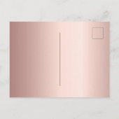 Douche nuptiale rose or blush invitation florale (Dos)