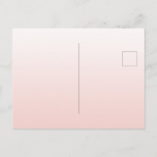 Douche nuptiale rose or fleurs invitation (Dos)