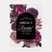 Douche nuptiale violette bordeaux (Recto)