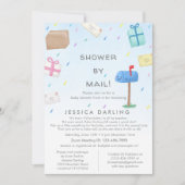 Douche par courrier Baby shower mignon Invitation (Devant)