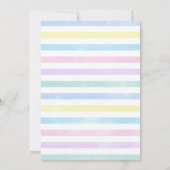 Douche par courrier Baby shower mignon Invitation (Dos)