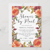 douche per post herfst floral virtual vrijgezellen kaart (Voorkant)