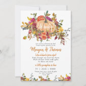 douche per post van het baby shower van de pompoen kaart (Voorkant)