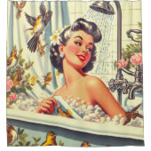  douche Pin Up Douchegordijn (Voorkant)